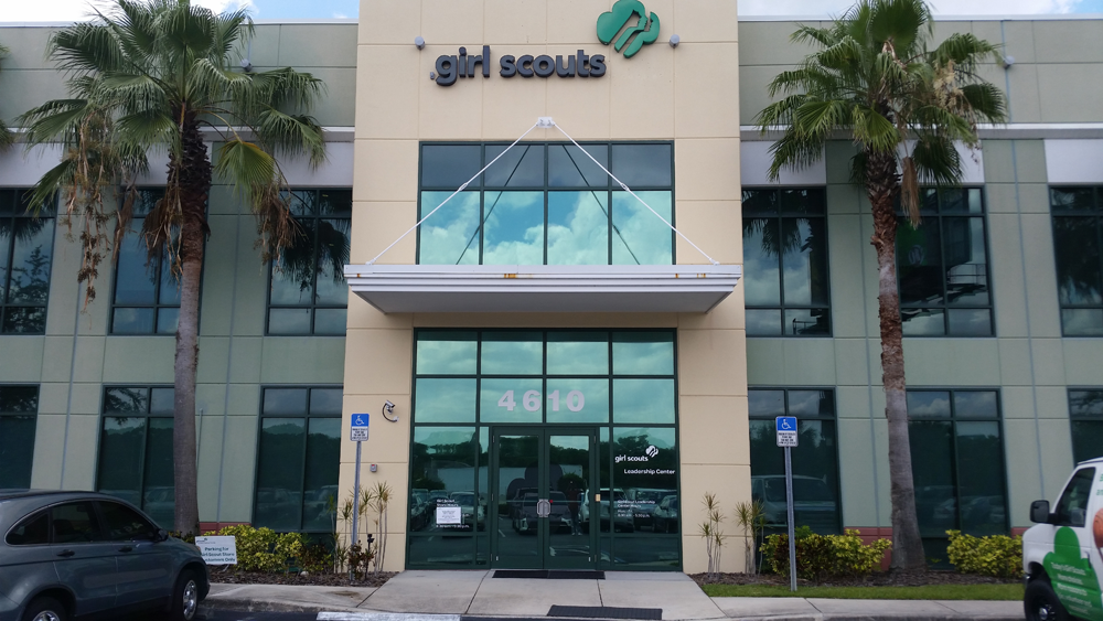 Office window tint installation Tampa