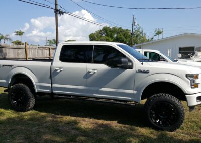 white truck tinted
