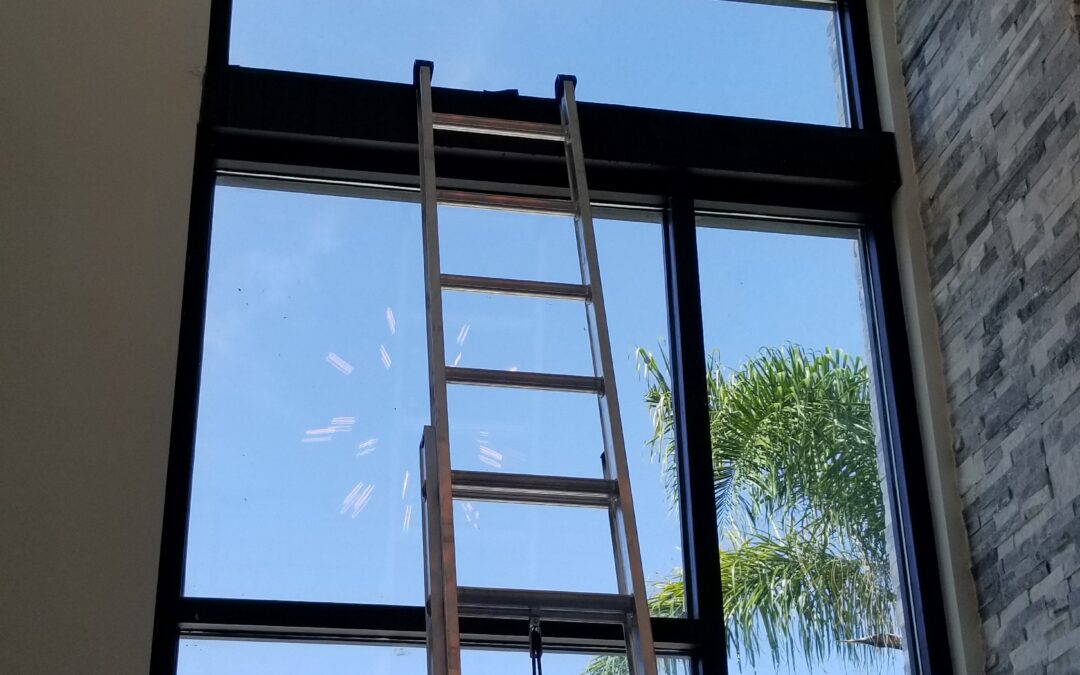 Modern home in Tampa tinted to reflect heat