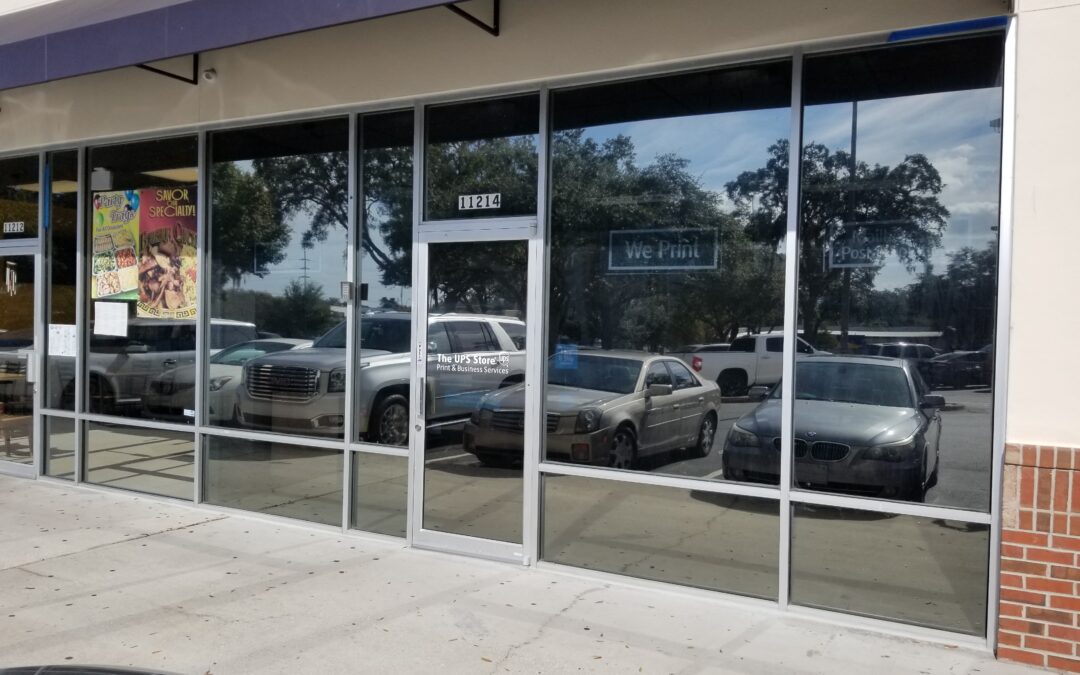 UPS store tinted