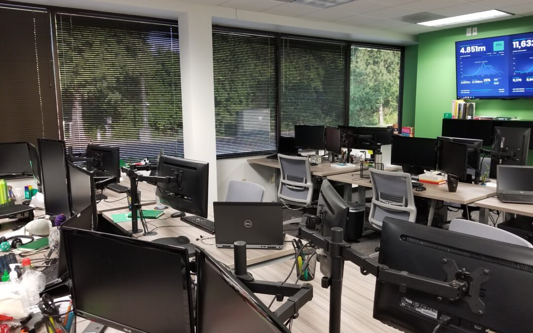 Webstaurant Store officed tinted to reduce heat