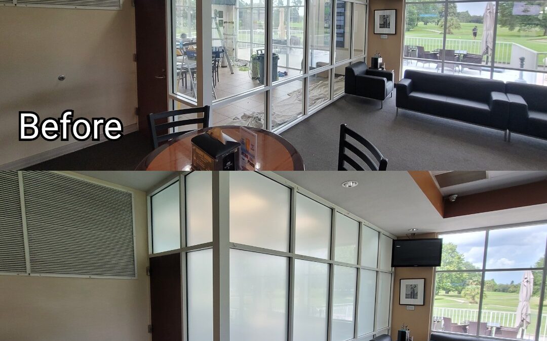 Frost film installed