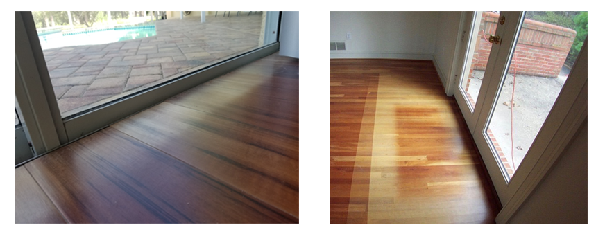 floor damaged from UV